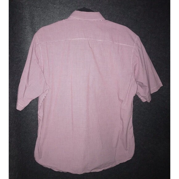 Tailorbyrd 1930 Collection Gingham Check Button Down Shirt Large Short Sleeve - Picture 7 of 11